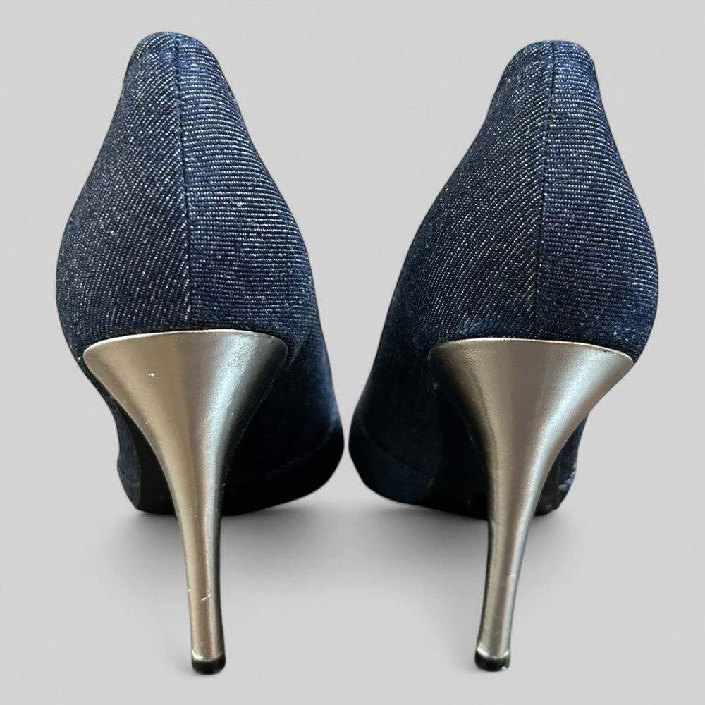 Guess Denim Stiletto Shoes Heels Size 10 - Picture 4 of 13